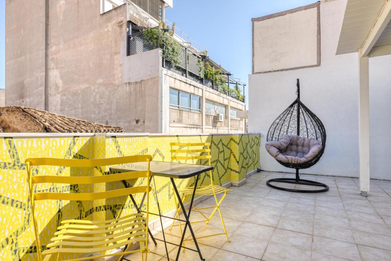 Chic Rooftop Studio W/ Terrace - Near Acropolis Athen Exterior foto