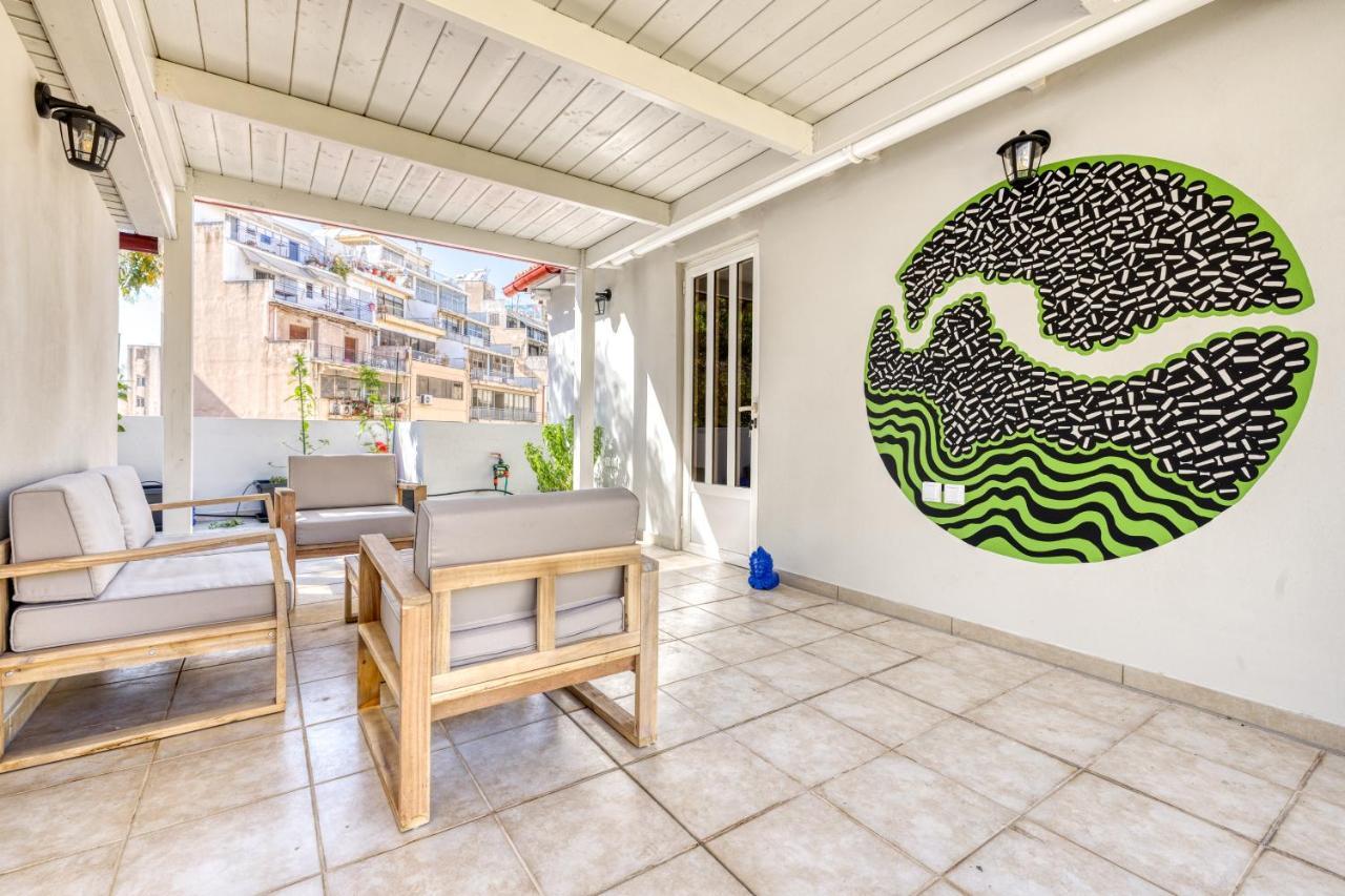 Chic Rooftop Studio W/ Terrace - Near Acropolis Athen Exterior foto